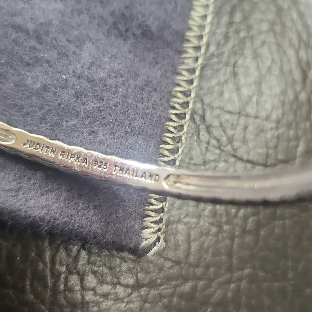 Judith Ripka Silver Textured Bracelet - Picture 2 of 3